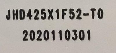 KIT DE LED'S PARA TV TOSHIBA  ( 2 PZ ) / NUMERO DE PARTE JL.D425B1330-003DS-M_V01 / JHD425X1F52-T0 / 2020110301 / PANEL JHD425X1F52-T0L1K1\S0\GM\ROH / MODELO 43V35KU - Imagen 4